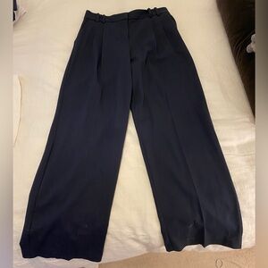 Elegant Navy Wide-Leg Trousers
